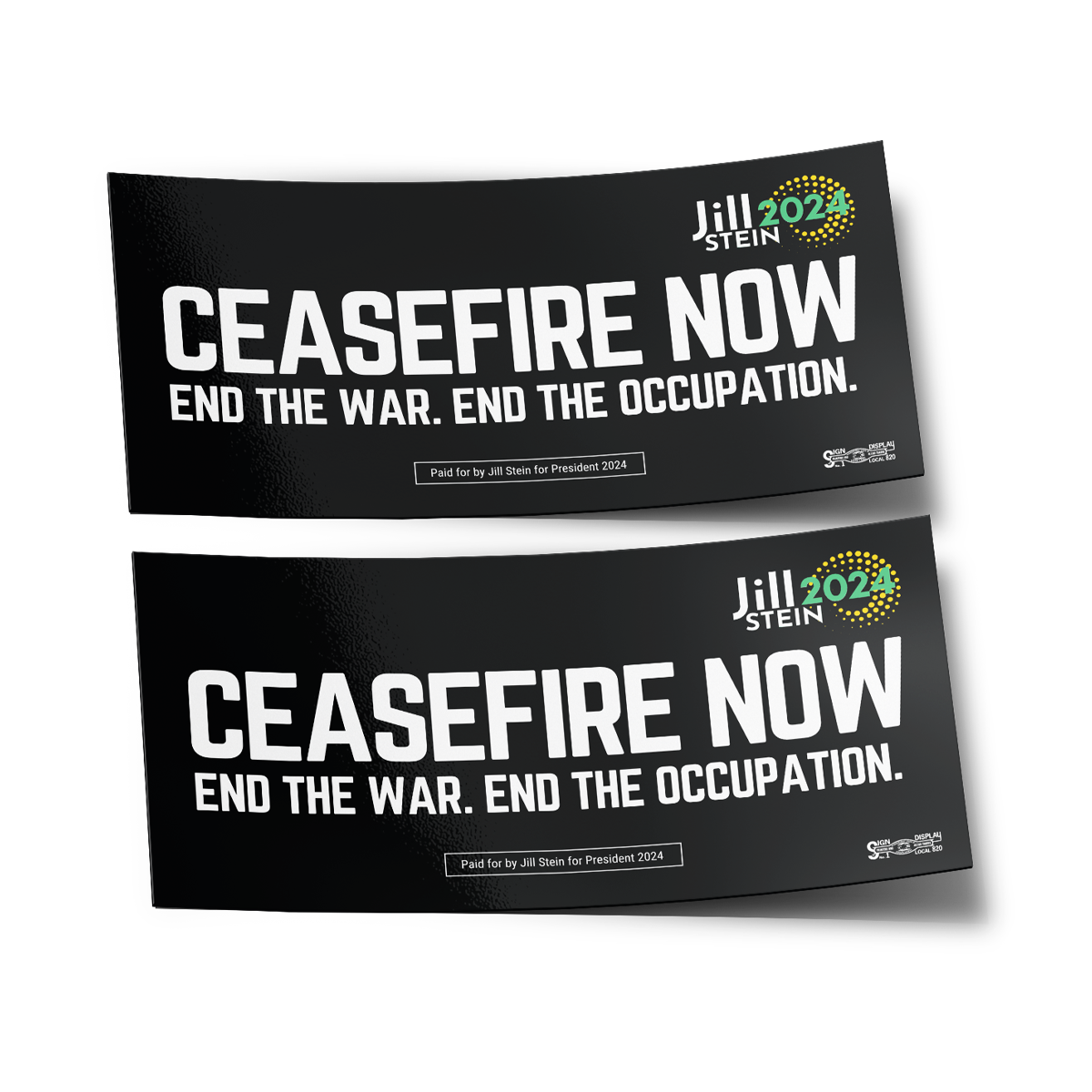 Ceasefire Bumper Sticker Set